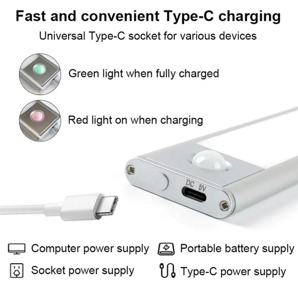 Portable Lamp with Multi-Light Modes and Fast Type-C Charging