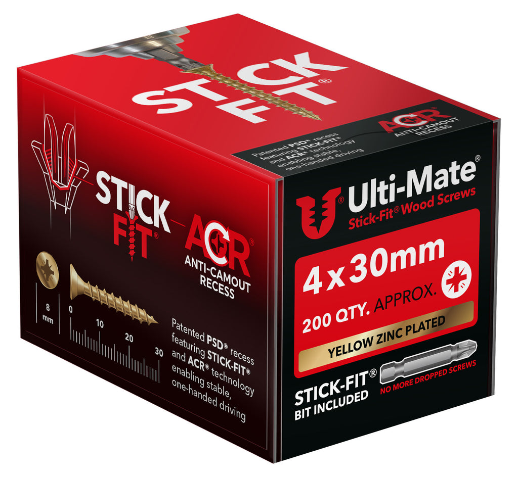 Screws 4.0 x 30mm Multipack - Perfect for Loftstilts