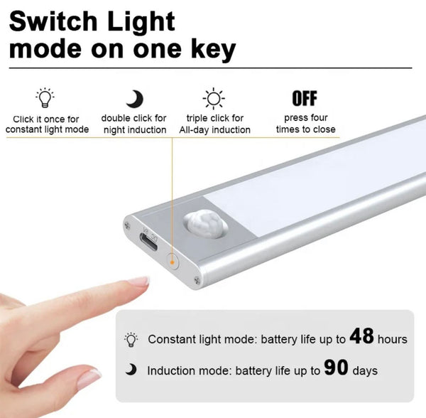 Portable Lamp with Multi-Light Modes and Fast Type-C Charging
