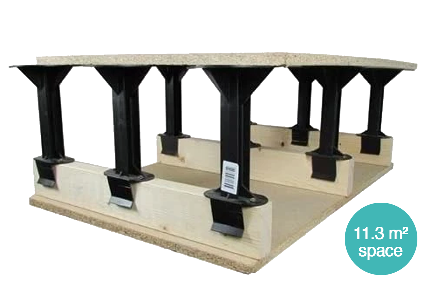 Loft Storage Stilts - Box of 96 (11.3m² Space)