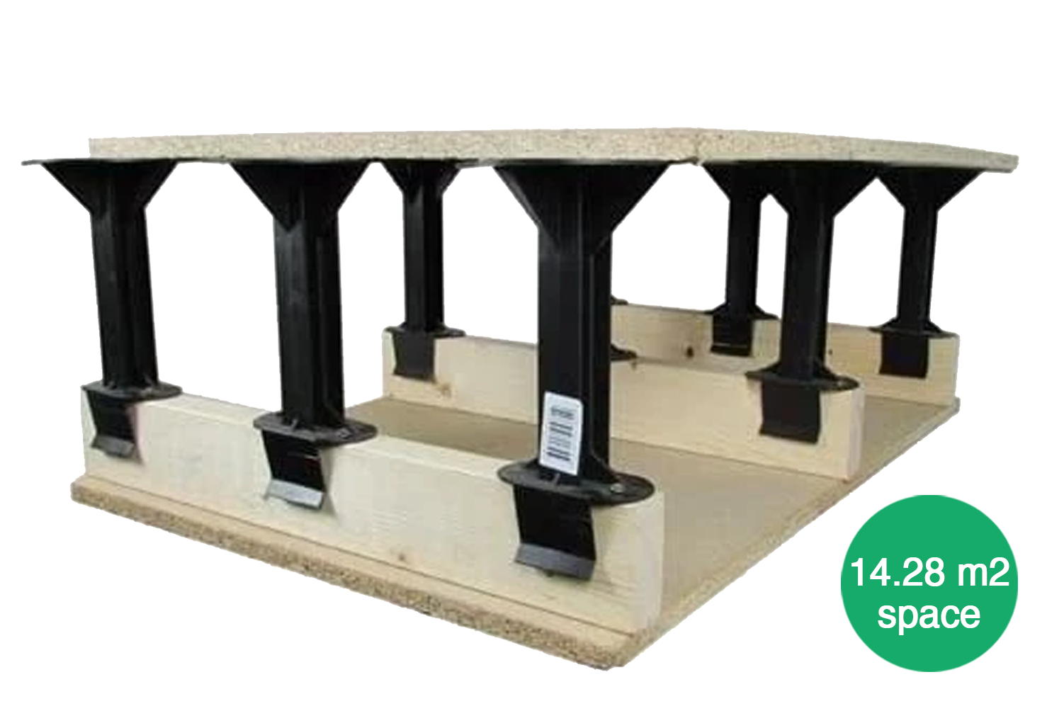 Loft Storage Stilts - Pack of 128 (14.28m² Space)
