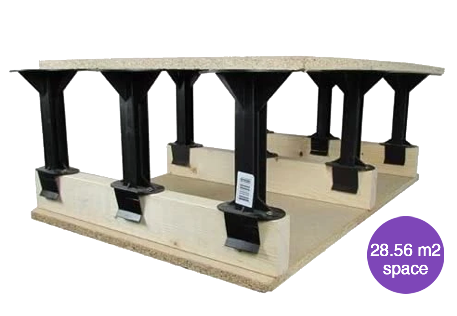 Loft Storage Stilts - Pack of 256 (28.56m² Space)