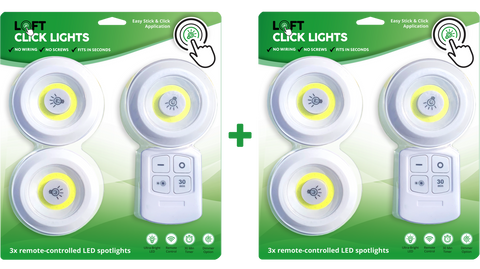 Ultra bright LED Loft Lights - No Wires! No Screws! Fits in Seconds!