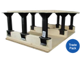 Bulk trade pallet of UK-made loft storage stilts for professional installers.