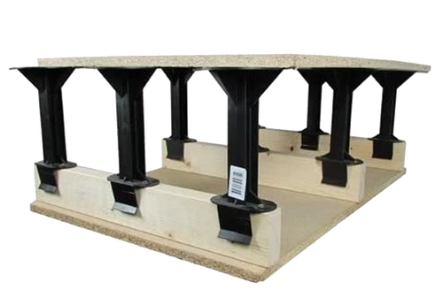 Box of 64 loft storage stilts covers 7.24m² loft space above insulation